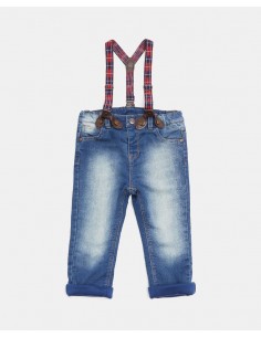 pantaloni con bretelle