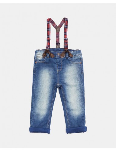 pantaloni con bretelle