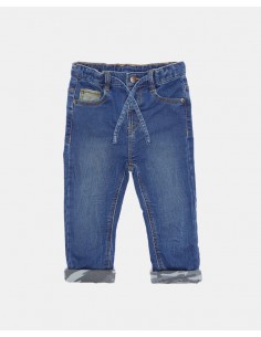 jeans con inserti militari