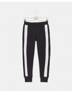 pantaloni con fascia laterale