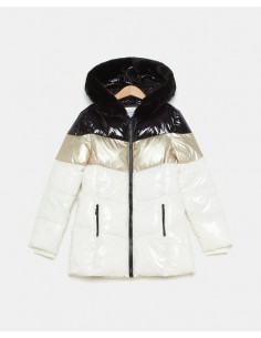 piumino con bande colorate