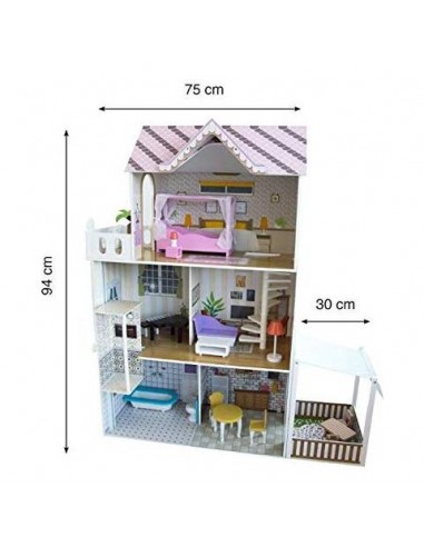 casa delle bambole in legno