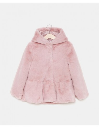 eco pelliccia con mantella bambina