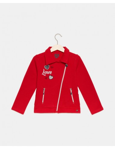 felpa con zip diagonale