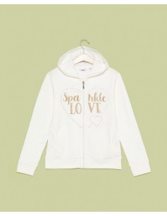 felpa con stampa cuore