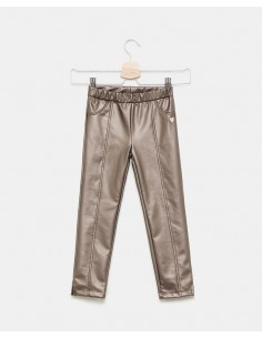 pantaloni metalizzati bambina
