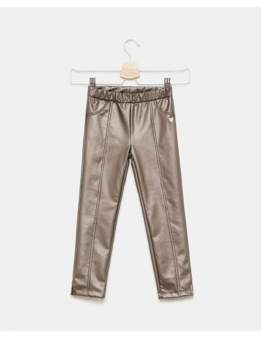 pantaloni metalizzati bambina