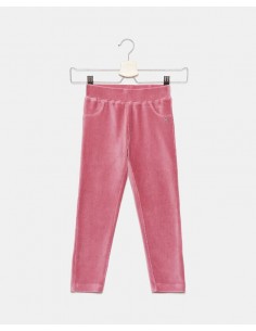 pantaloni con effetto velluto