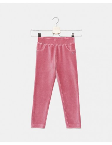 pantaloni con effetto velluto