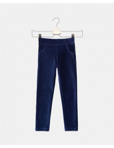 pantaloni con effetto velluto