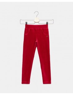 pantaloni con effetto velluto