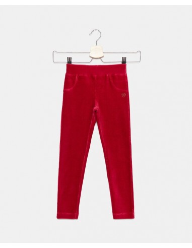 pantaloni con effetto velluto