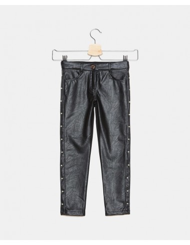 pantaloni in ecopelle