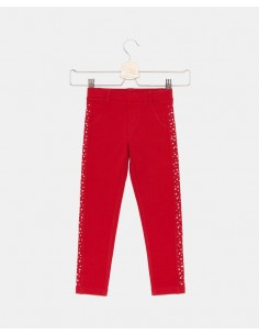 pantaloni con perline