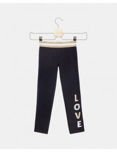 pantaloni con fascia glitter