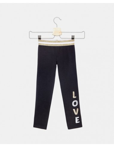 pantaloni con fascia glitter