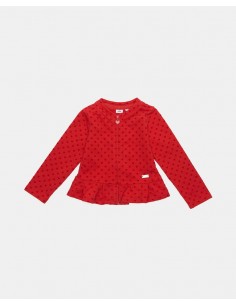 golfino con cuori in rilievo