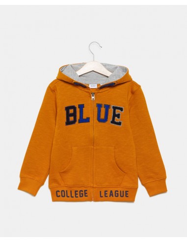 felpa melange con lettering