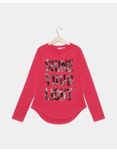 maglietta con paillettes