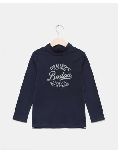 maglia di caldo cotone a mezzo collo