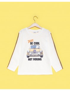 maglia bianca con bande...