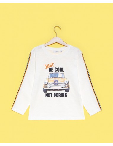 maglia bianca con bande laterali