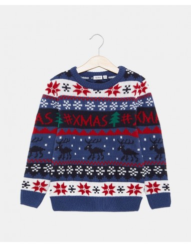 maglione con motivo natalizio