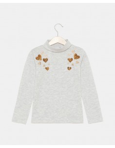 collo alto con strass