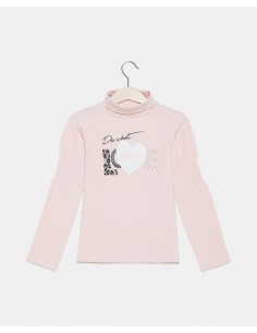 maglia collo alto con cuore