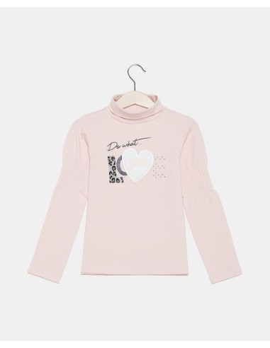 maglia collo alto con cuore