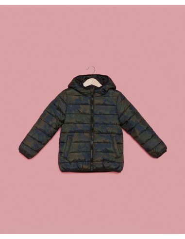 piumino con fantasia militare