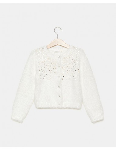 maglione bottone strass