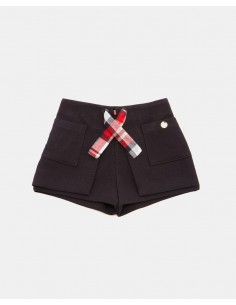 shorts con fiocco