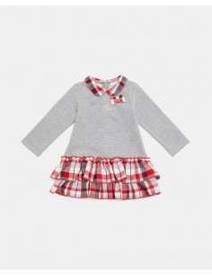 abito con collo scozzese