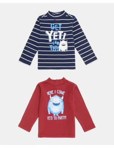 bi/pack collo alto in caldo cotone