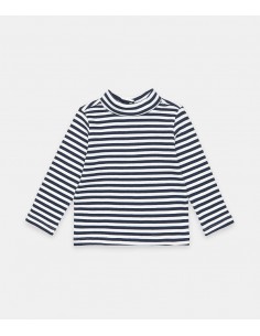 collo alto con righe